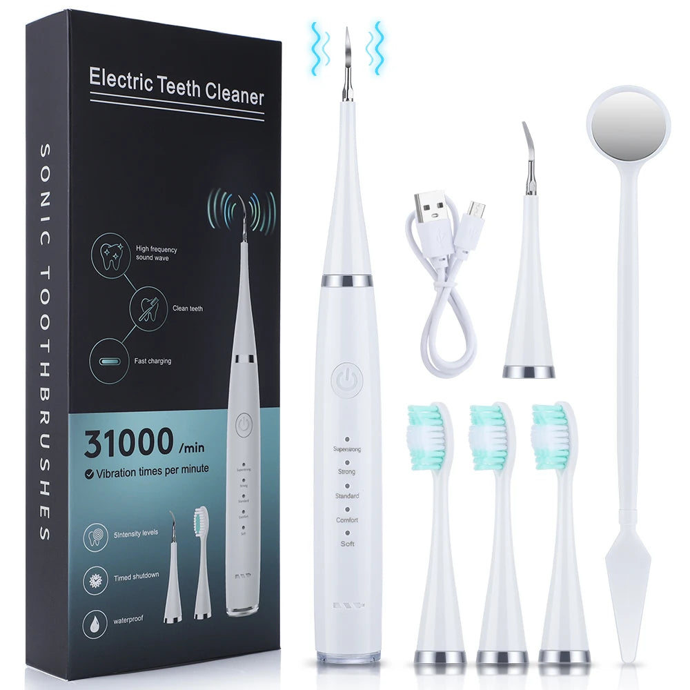 Electric Dental Calculus Remover – Ultrasonic Dental Scaler & Teeth Whitening Kit