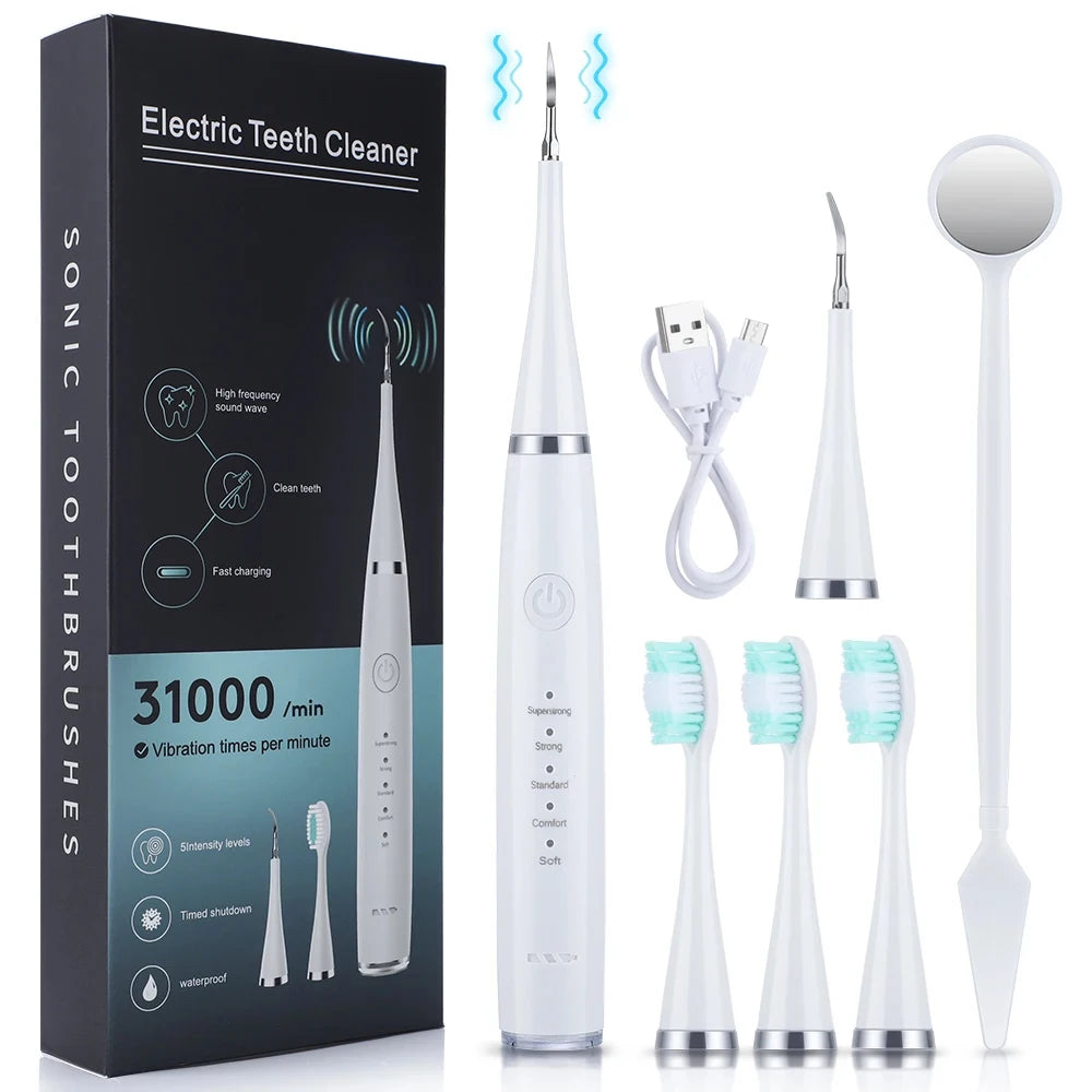 Electric Dental Calculus Remover – Ultrasonic Dental Scaler & Teeth Whitening Kit