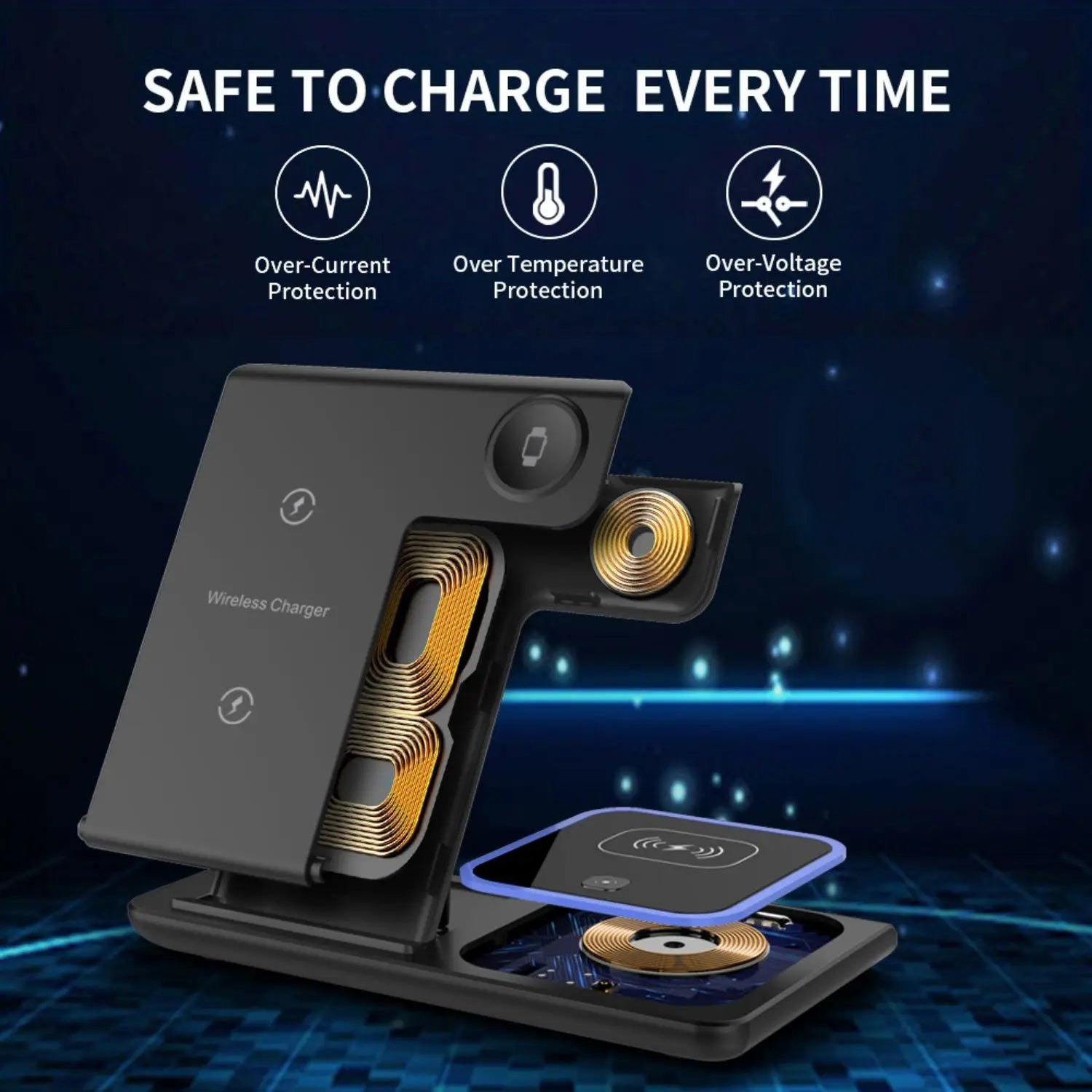 3-in-1 Magnetic Wireless Charger – Smart Home Gadgets by Oikonova