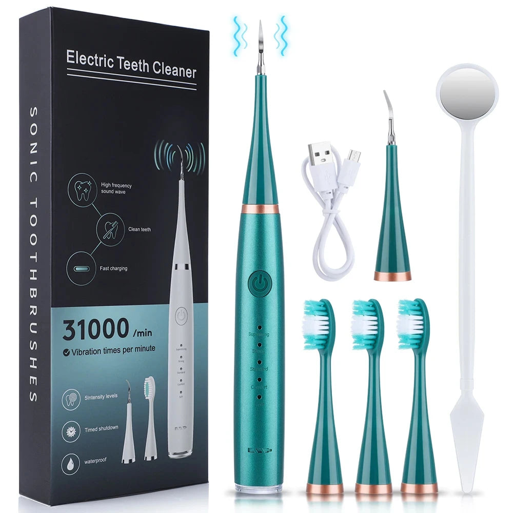 Electric Dental Calculus Remover – Ultrasonic Dental Scaler & Teeth Whitening Kit