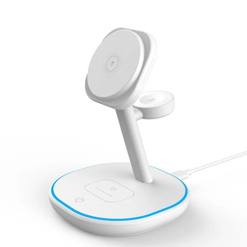 3 In 1 Magnetic Wireless Fast Charging Station For iPhone and Apple Watch