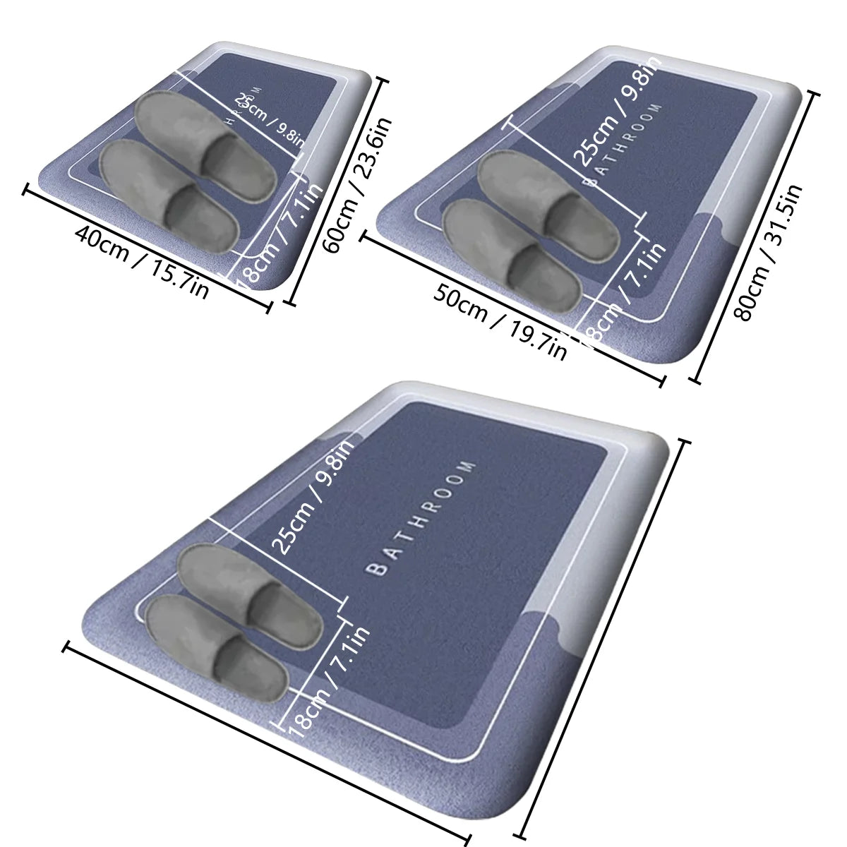 Thickened Absorbent Non-Slip Bathroom Mat