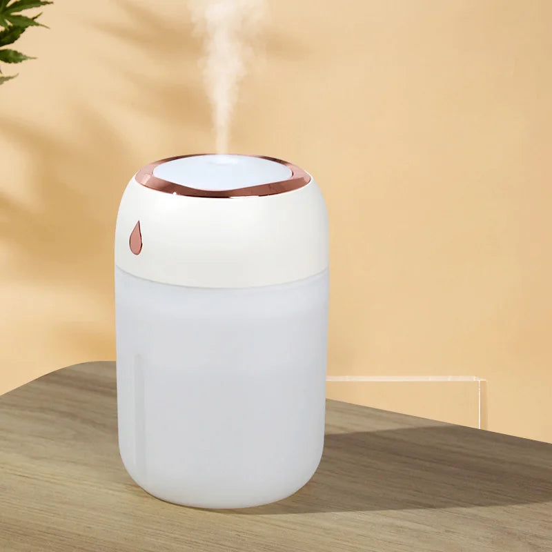 Portable Mini Air Humidifier & Aroma Diffuser with LED Light