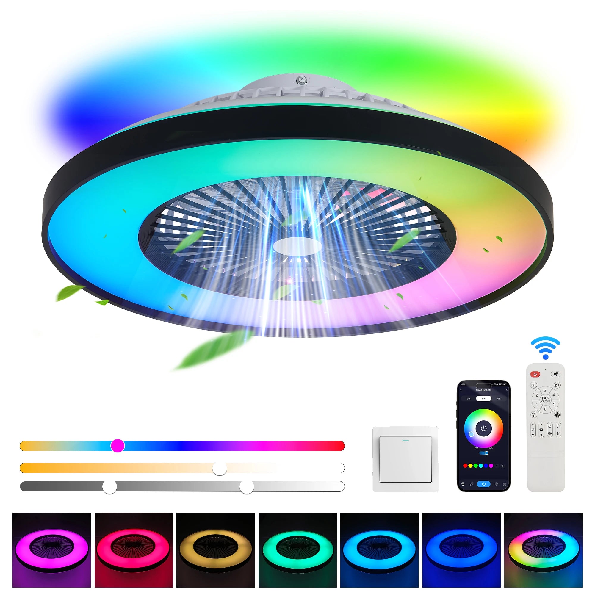 Bladeless Ceiling Fan Light – Smart Home Gadgets by Oikonova