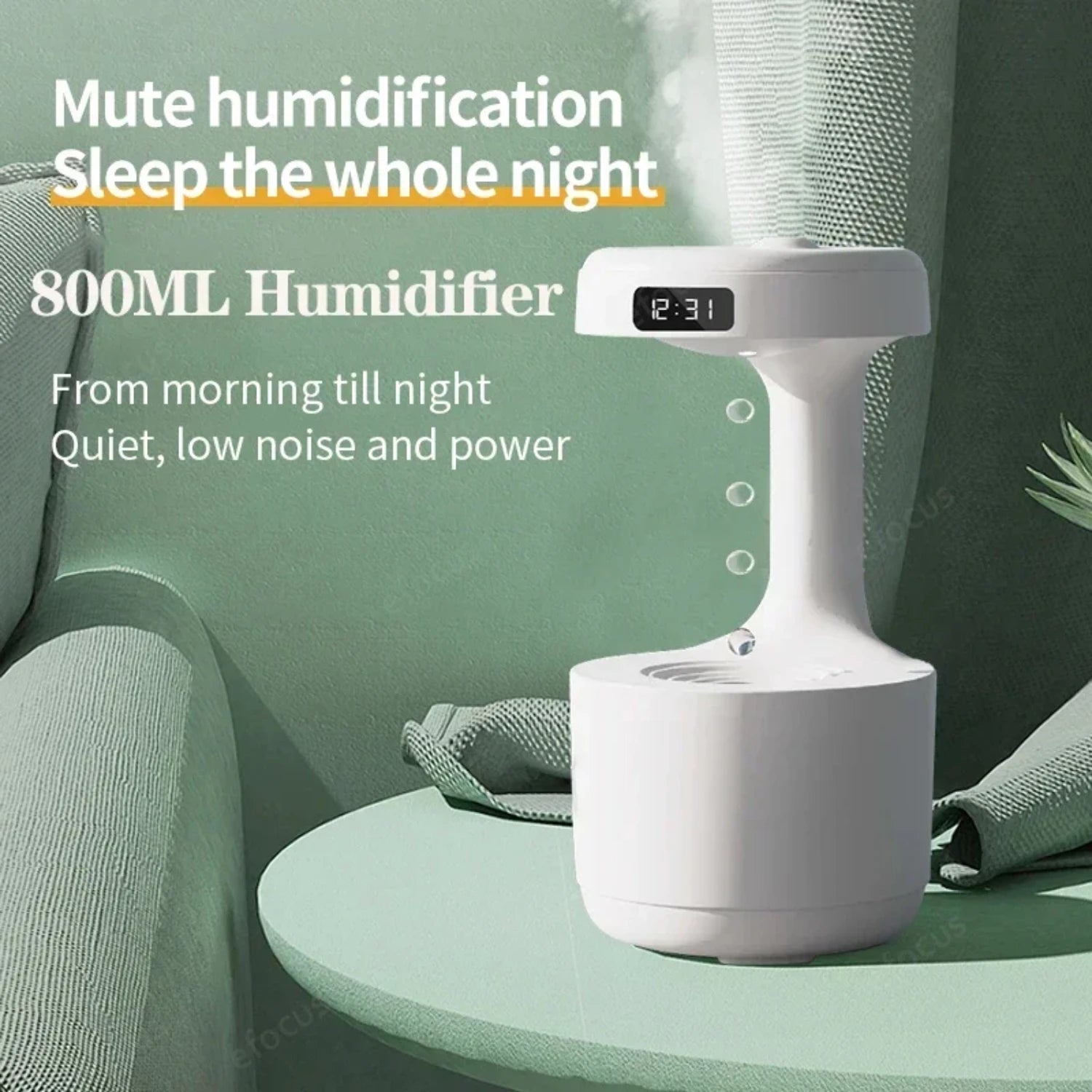 Water Drop Backflow Humidifier – Smart Home Gadgets by Oikonova