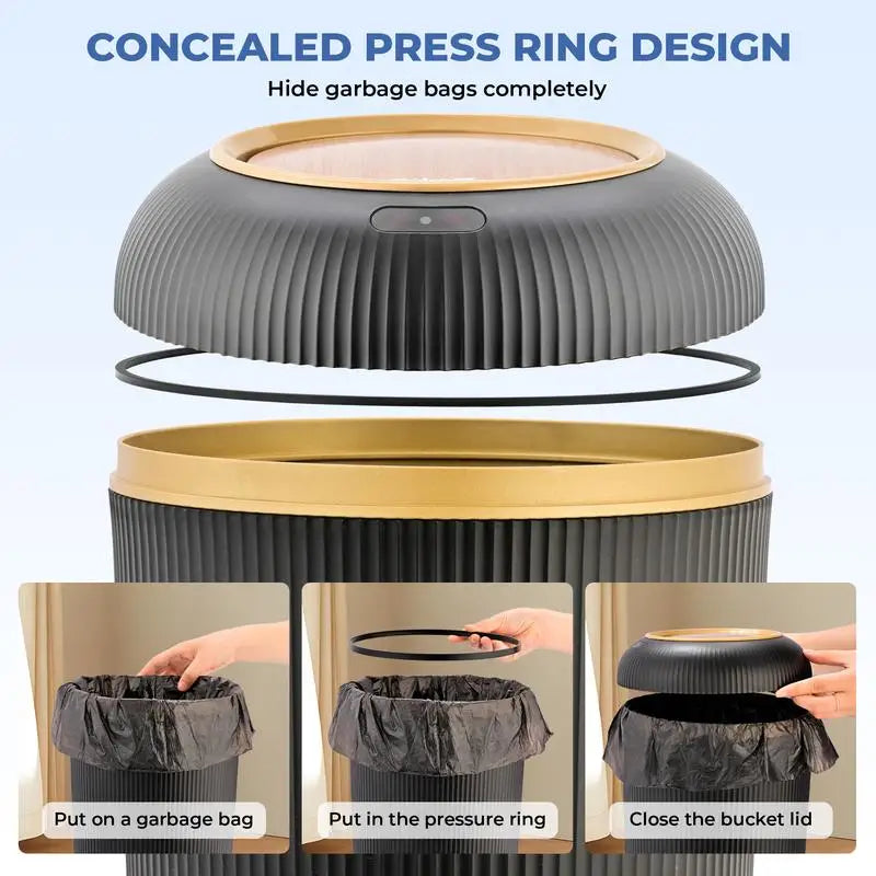 Motion Sensor Trash Can – Smart Home Gadgets by Oikonova