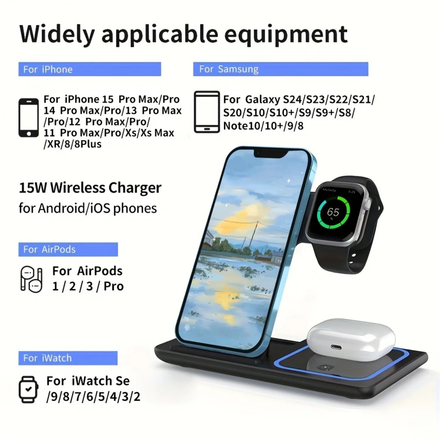 3-in-1 Magnetic Wireless Charger – Smart Home Gadgets by Oikonova