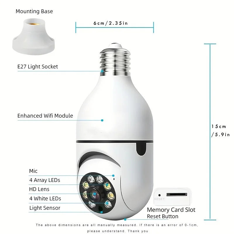 Light Bulb Surveillance Camera – Smart Home Gadgets by Oikonova