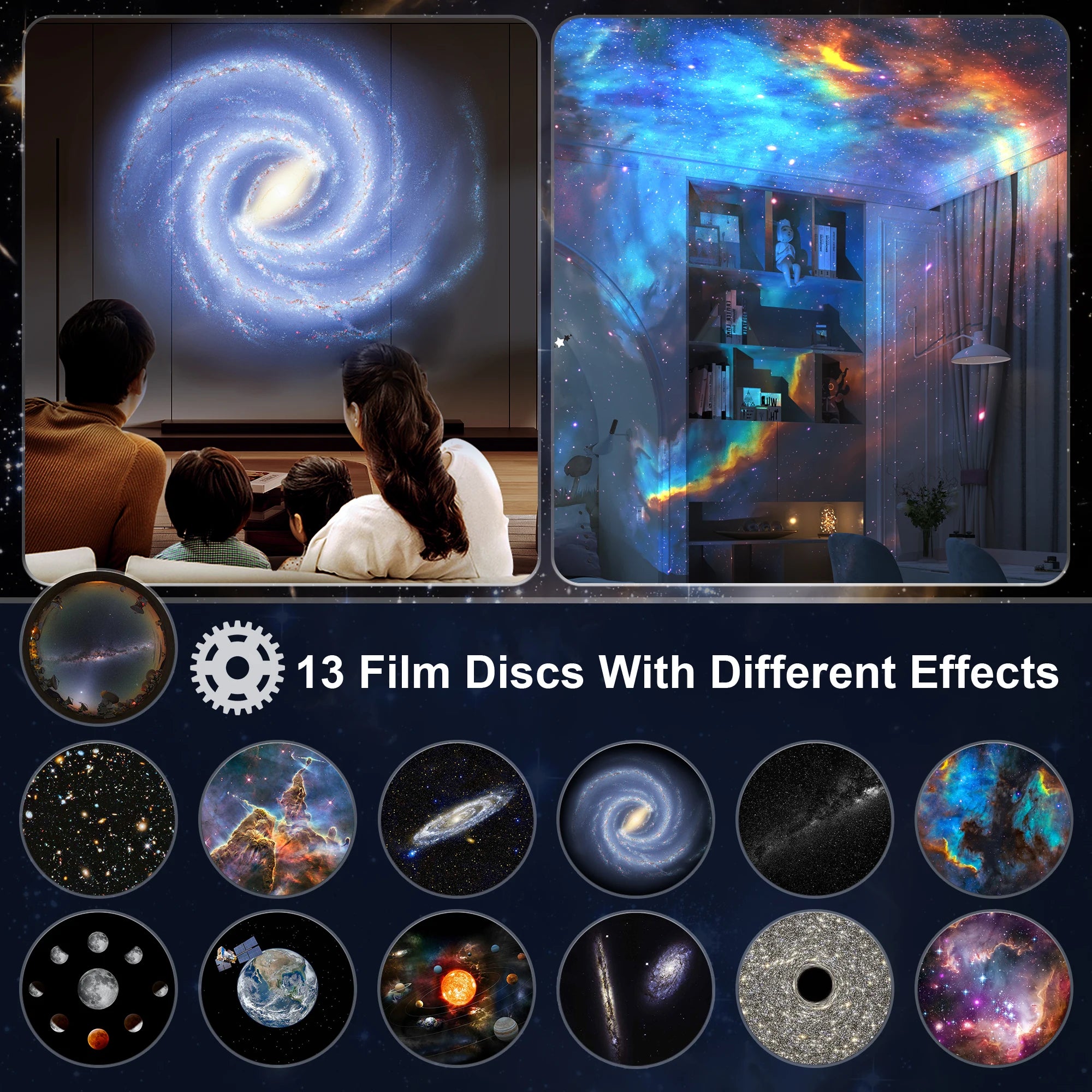 Galaxy Projector Night Light – Smart Home Gadgets by Oikonova