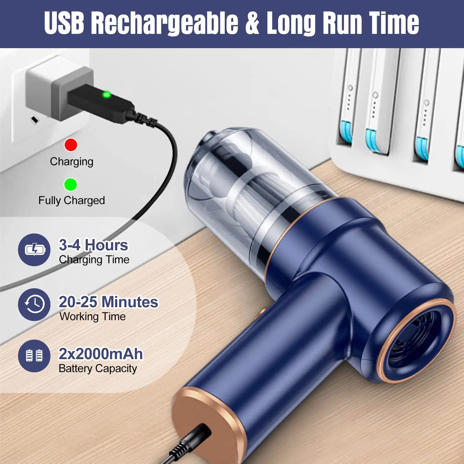 Portable Wireless Vacuum Cleaner – Smart Home Gadgets by Oikonova