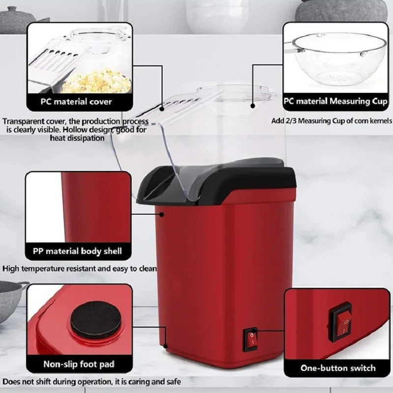 Premium 1200W Automatic Popcorn Popper
