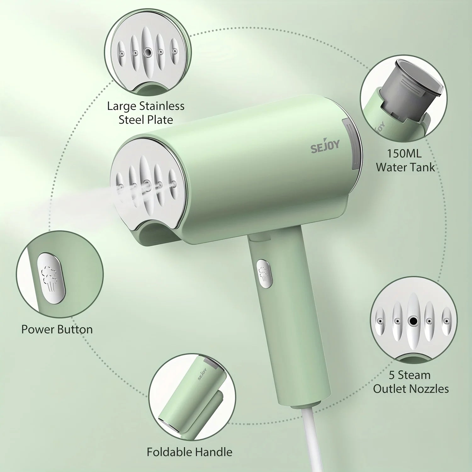 Portable Garment Steam Iron – Smart Home Gadgets by Oikonova
