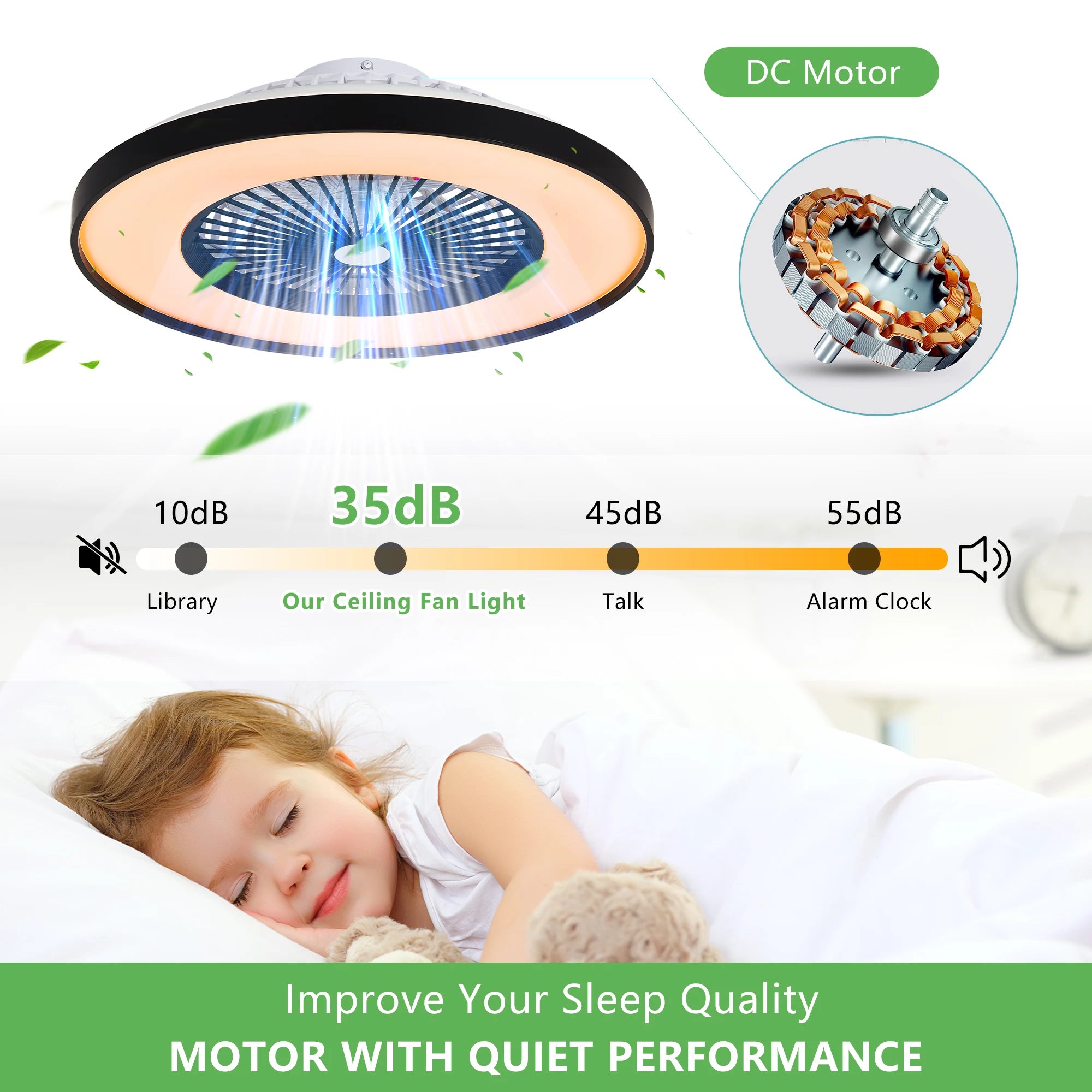 Bladeless Ceiling Fan Light – Smart Home Gadgets by Oikonova