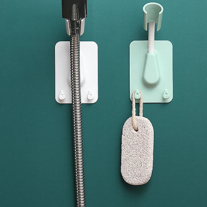 Adjustable No-Punch Shower Head Holder
