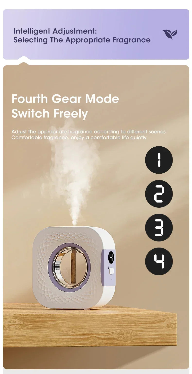 Smart Wall Mounted Aroma Diffuser with Essential Oils
