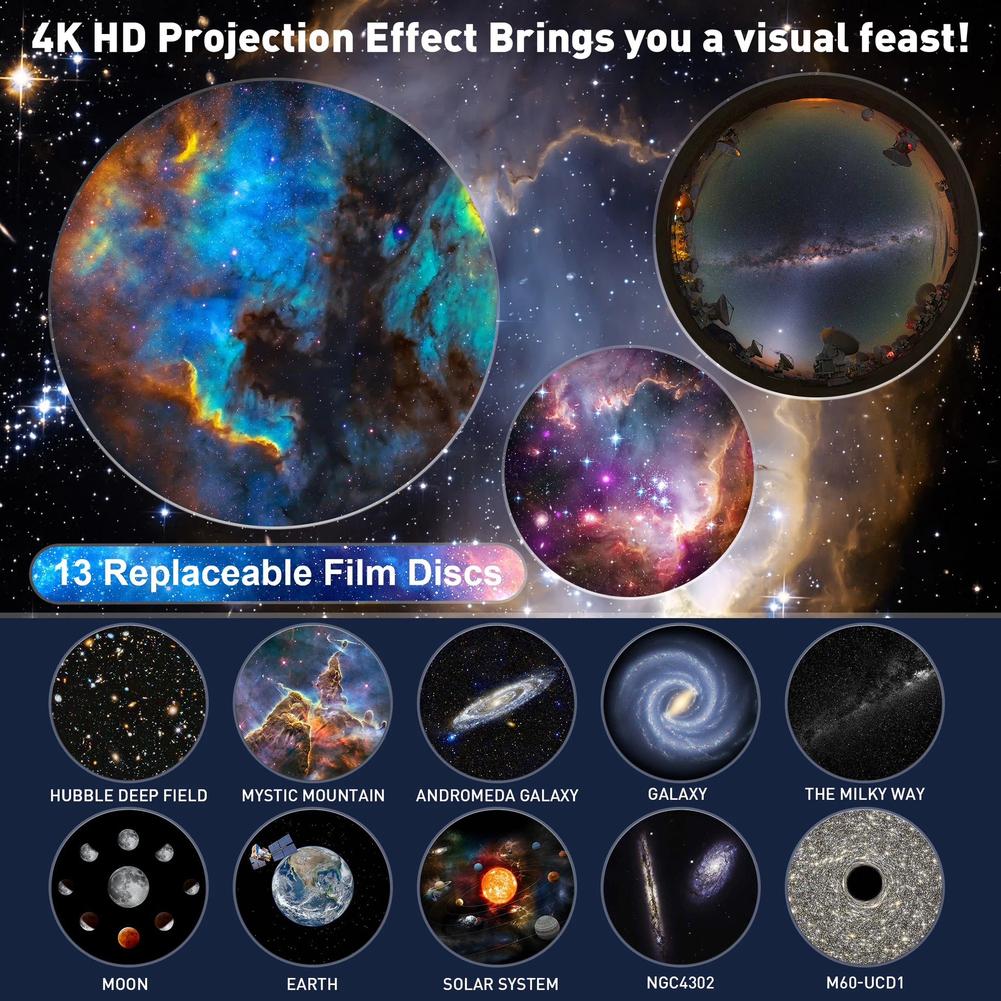 Galaxy Projector Night Light – Smart Home Gadgets by Oikonova