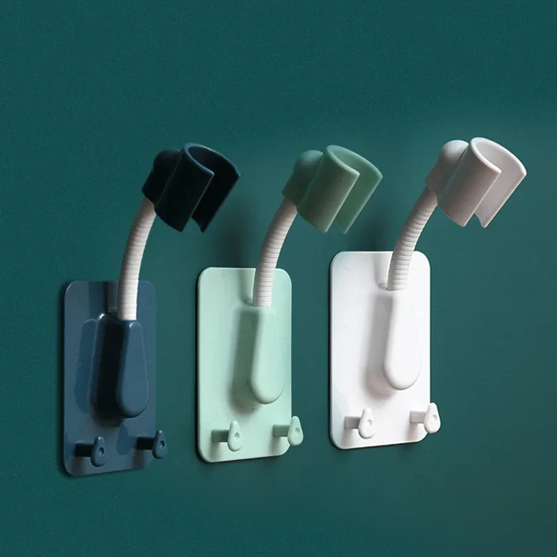 Adjustable No-Punch Shower Head Holder