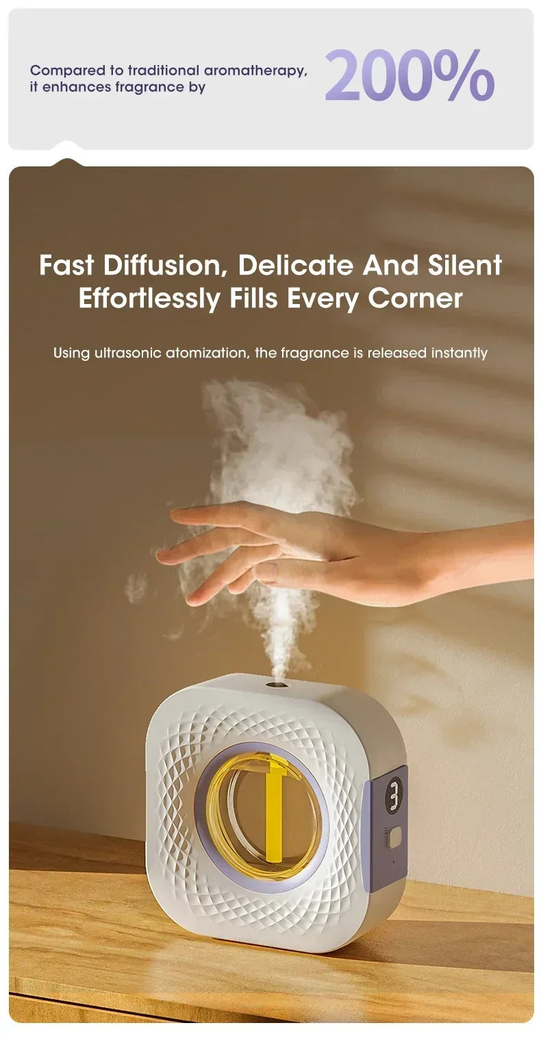Smart Wall Mounted Aroma Diffuser with Essential Oils