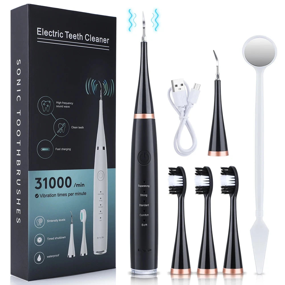 Electric Dental Calculus Remover – Ultrasonic Dental Scaler & Teeth Whitening Kit