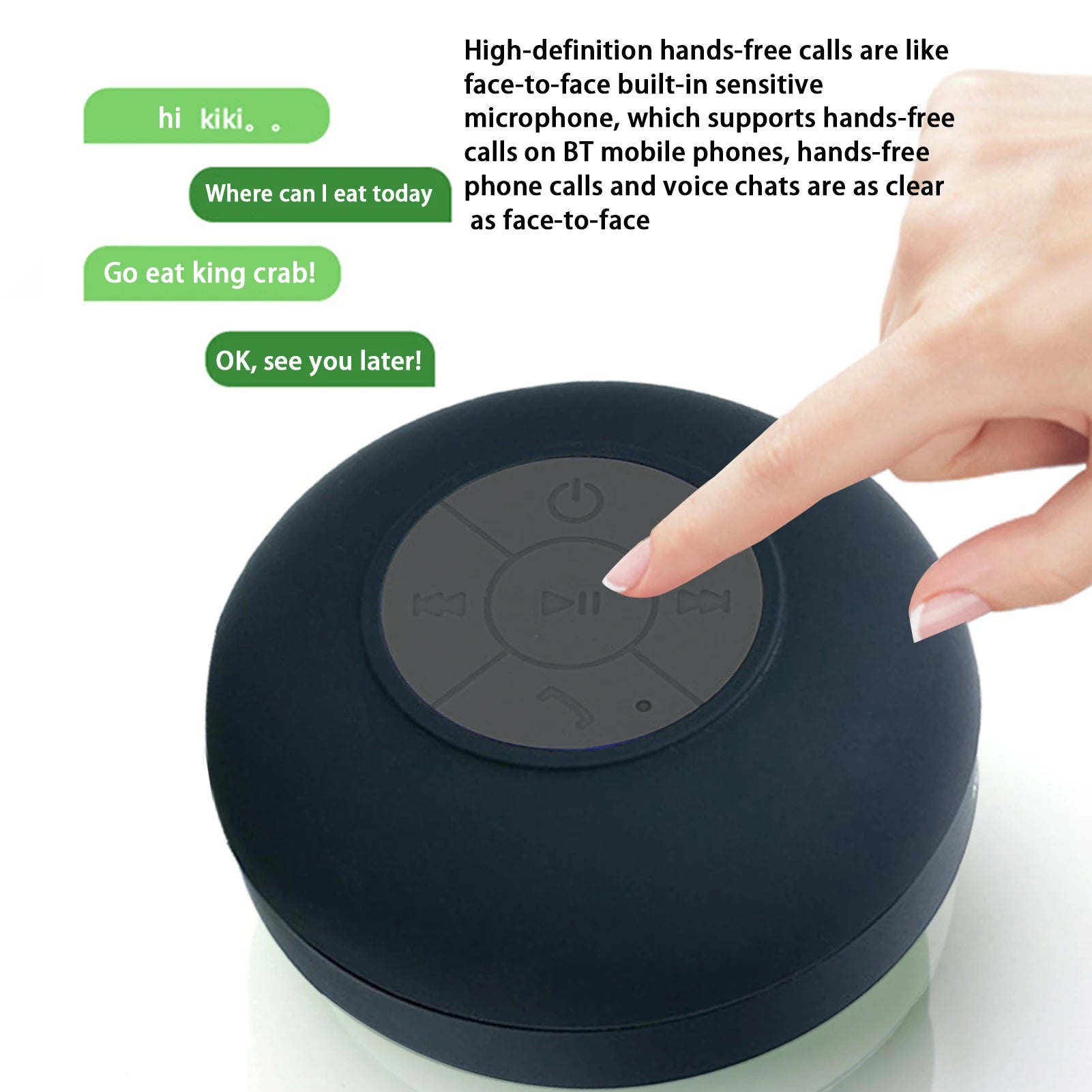 Mini Waterproof Bathroom Speaker – Smart Home Gadgets by Oikonova
