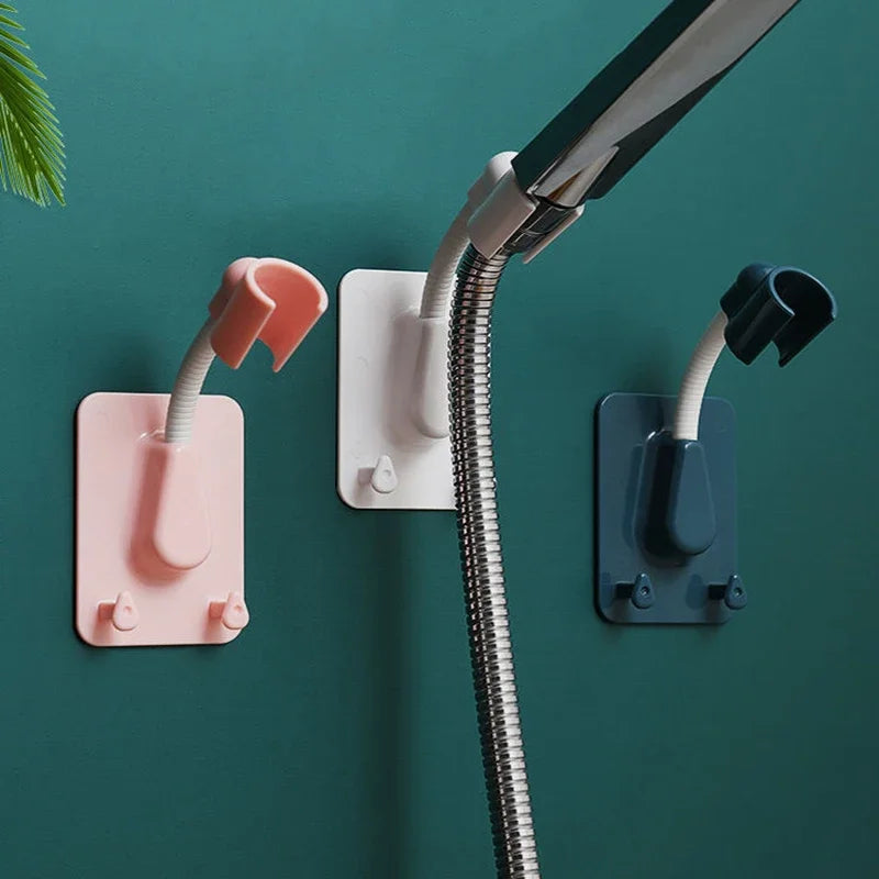 Adjustable No-Punch Shower Head Holder